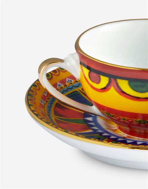 dolce gabbana espresso tassen|Porcelain Espresso Set in Multicolor .